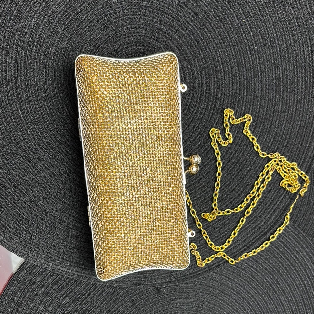 Elegant Gold Clutch Bag